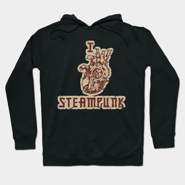 I LOVE STEAMPUNK Hoodie by gani90